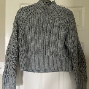 H&M Chunky Knit Mock Neck Sweater